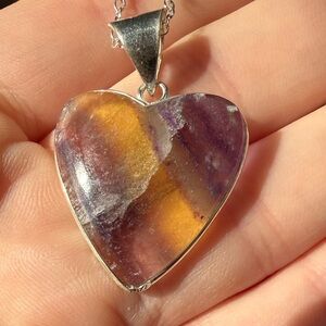 Fluorite Pendant Necklace